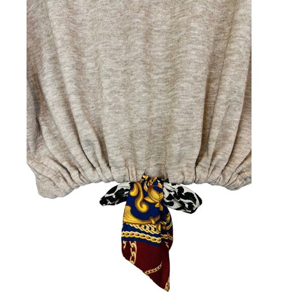 Zara basic drawstring hem pullover tie scarf - Picture 6 of 10